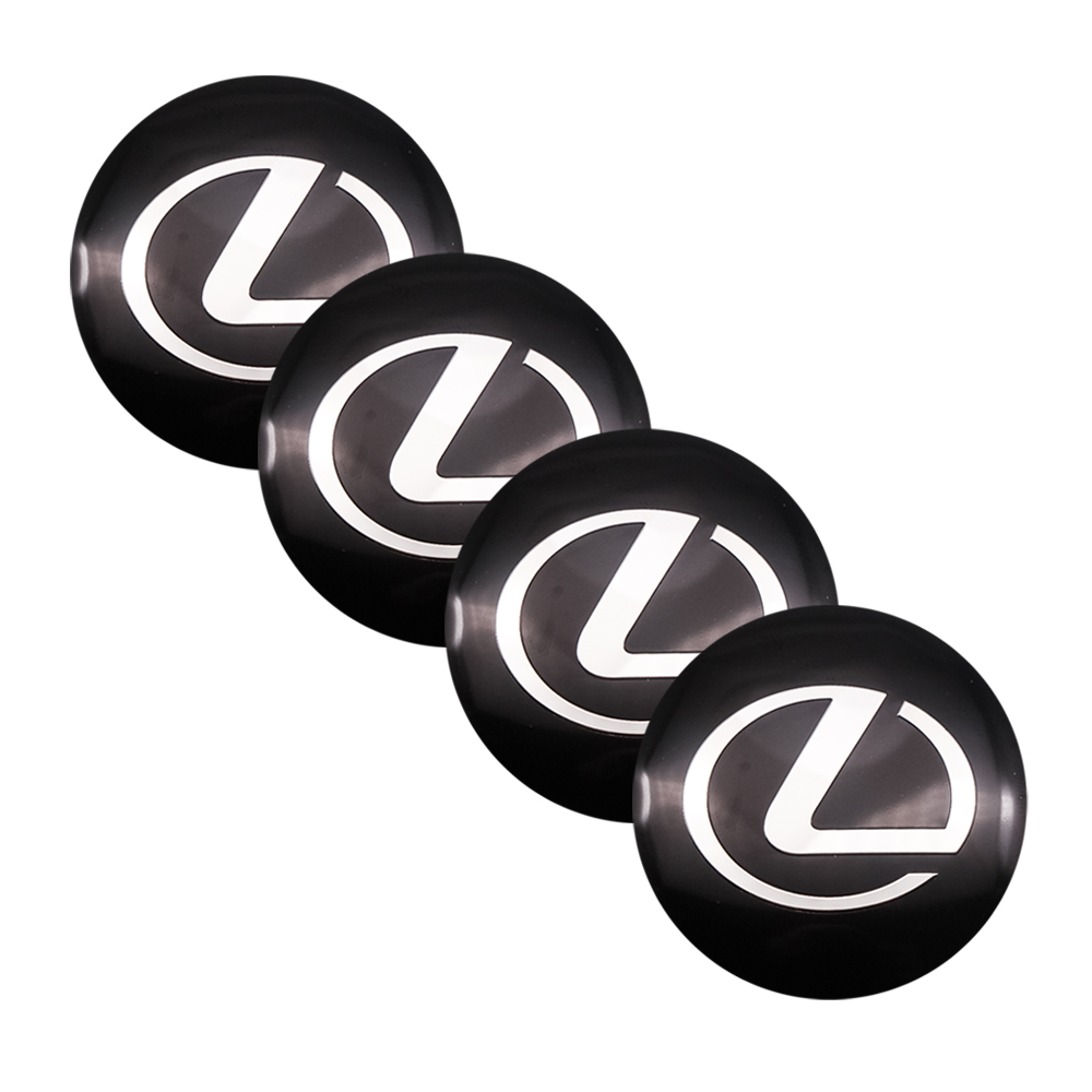 4pcs Stiker Cover Hub Tengah Roda Mobil Bahan Aluminum 56mm Untuk Lexus Is250 Is350 Nx200t Rx300