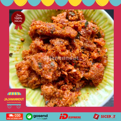 

Makanan jajanan cemilan kulit goreng tepung pedas JAJANANNDUT snack kering kiloan instant murah mercon gurih premium