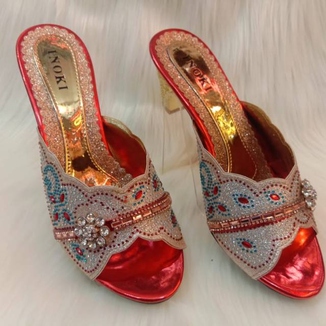 HEELS SANDAL WANITA PESTA SANTAI MURAH LUCU HEEL UNDANGAN STRAPPY MODEL EMORY IMPORT BATAM