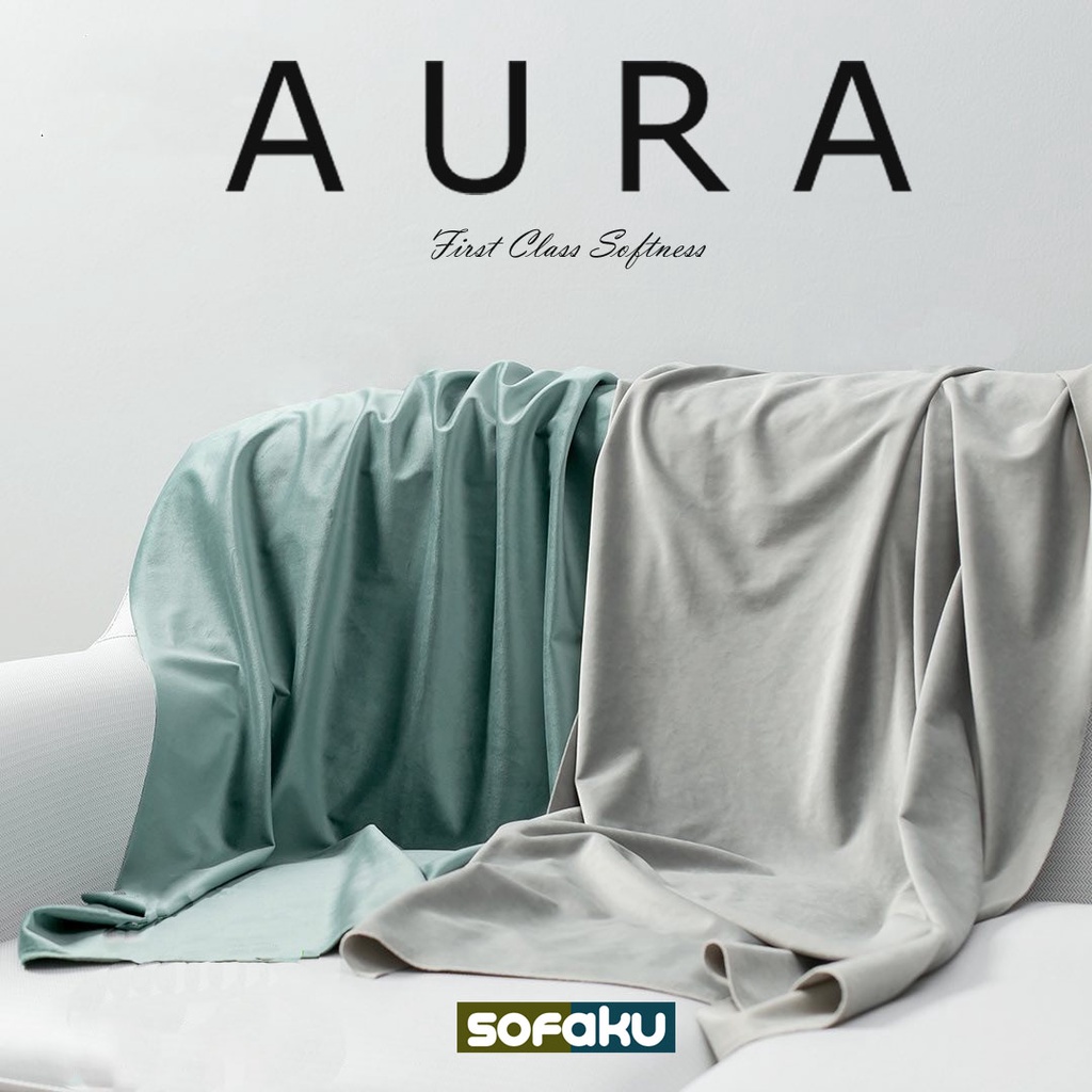 AURA Premium Velvet - Yugos Bahan Kain Beludru Suede Untuk Jok Sofa