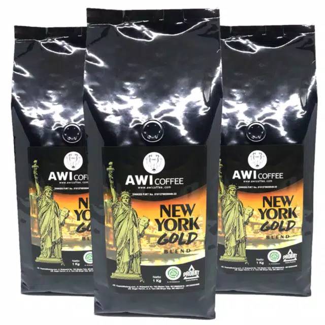 

NEW YORK GOLD BLEND 1 Kg Biji | Roasted Coffee Bean | ARABICA ROBUSTA