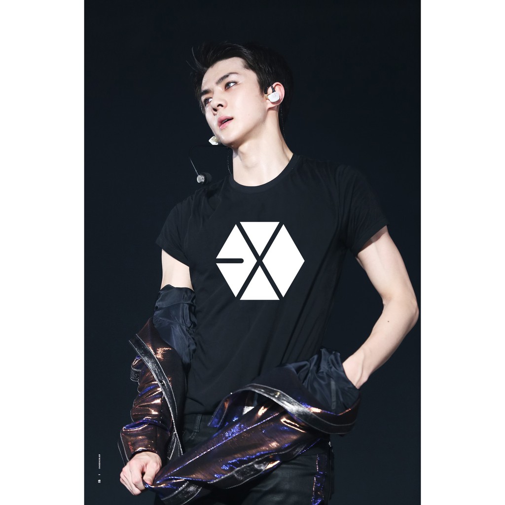 Baju kaos Exo Kpop Wanita Pria unisex Oversize