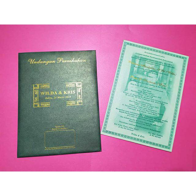 Undangan pernikahan (harga untuk 500 pcs)
