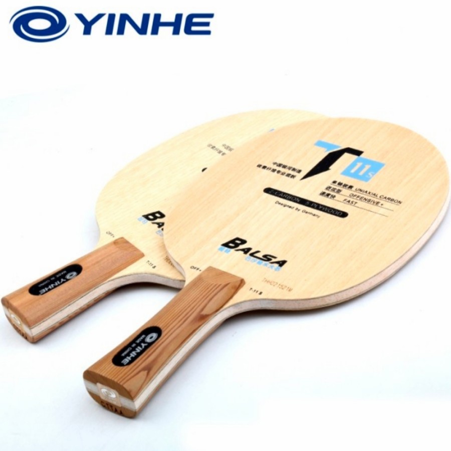 Kayu Bet Pingpong Tenis Meja Yinhe T11s Offensive Balsa Carbon FL