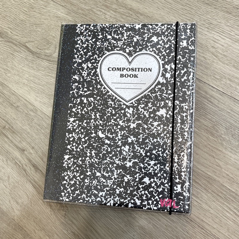 [BOOKED] Lucalab Hard Cover A5 Composition Binder in Black (preloved)