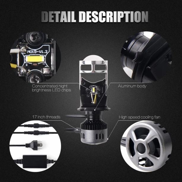 Projie Led / Mini Projector Led RTD M01B H4 / RTD M01B Led Original