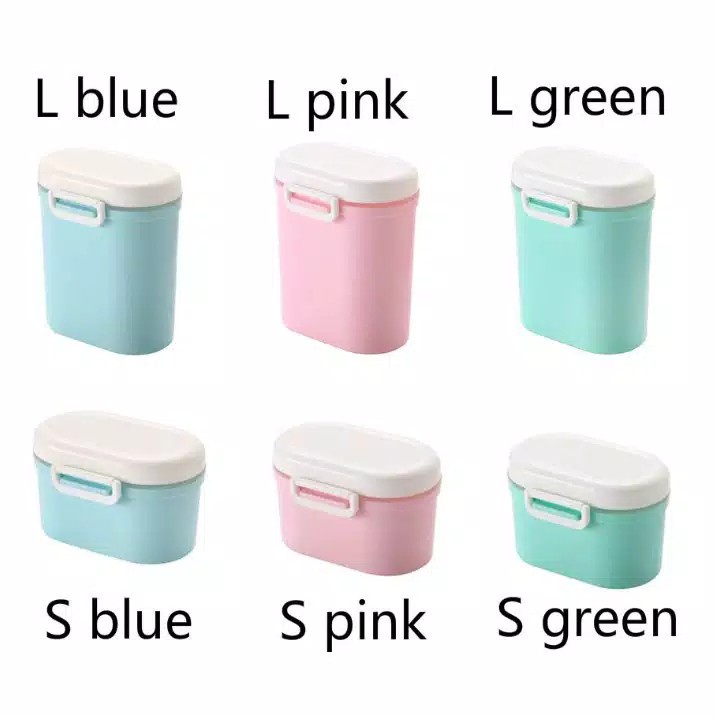 Kotak Susu - Tempat Penyimpanan Susu Kedap Udara - Portable Sealed - Wadah Susu Bubuk Anti Tumpah