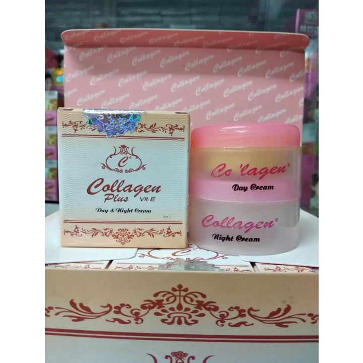 CREAM COLLAGEN / Cream Colagen Super Holo Emas Otiginal Susun Day &amp; Night Satuan