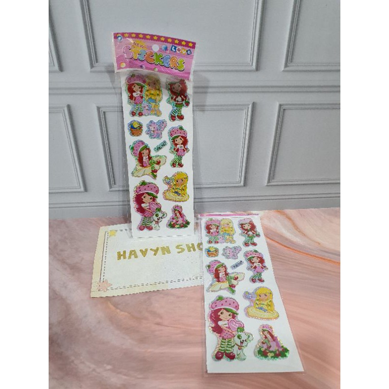 sticker gambar/sticker anak/Stiker Hologram-BERRY