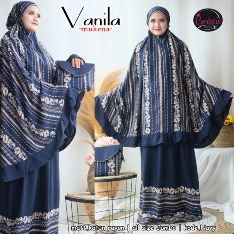 OK - TERBARU BISA COD VANILA MUKENA BY BRISEIS | MUKENA DEWASA JUMBO RAYON MURAH