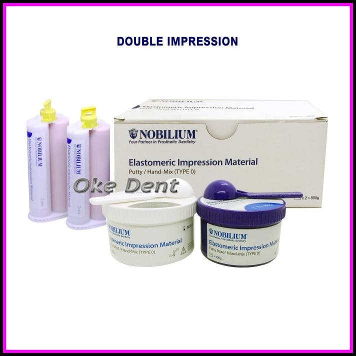 Dental Putty Double Impression / Light Body Nobilium Set Dental Putty