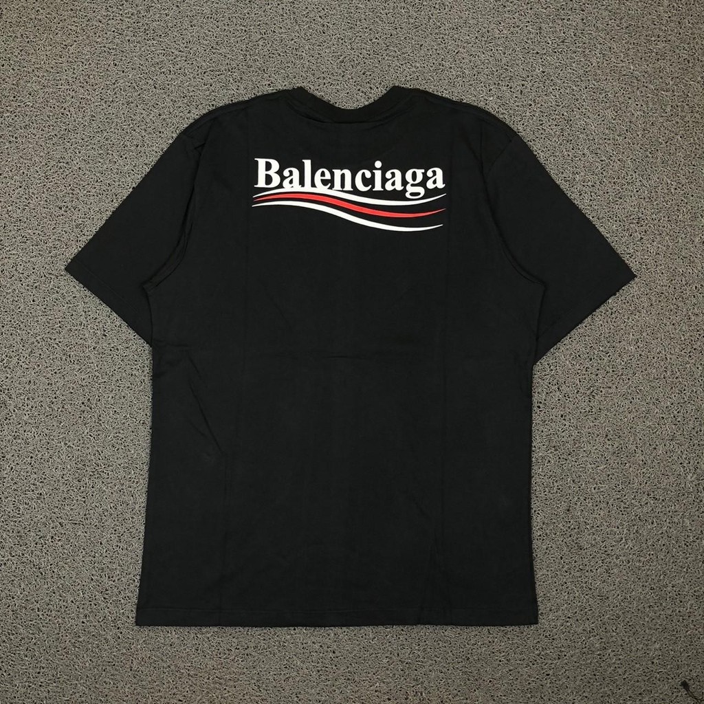 T SHIRT KAOS BALENCIAGA WAVE HITAM AUTHENTIC PREMIUM BESTSELLER