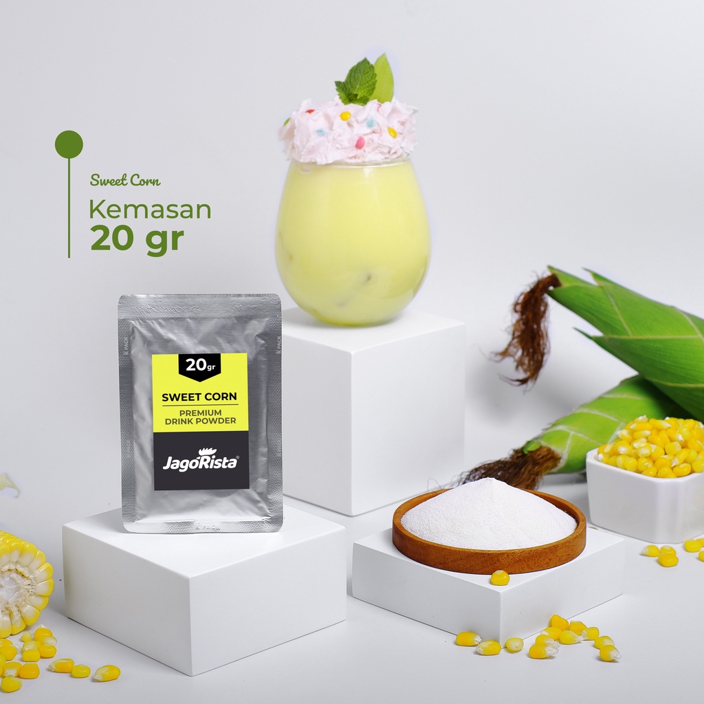 

Jagorista Sweet Corn / Jagung Manis / Jasuke Bubuk Minuman Premium Bubble Drink Powder Sachet 20gram jr