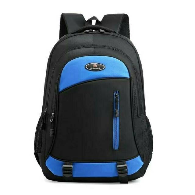 Ransel Mode Ransel Sekolah Oxford Klasik untuk Pria Wanita Remaja Ransel Laptop Kapasitas Besar Perjalanan Pengisi Daya Mochilas