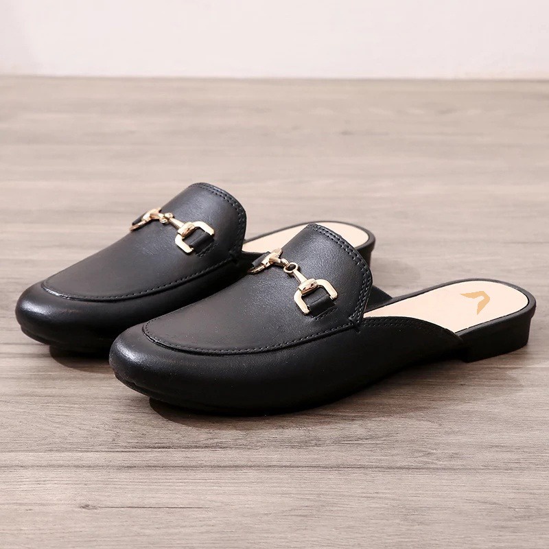 ( GS ) SANDAL SLOP WANITA SLIP ON GAYA VINTAGE