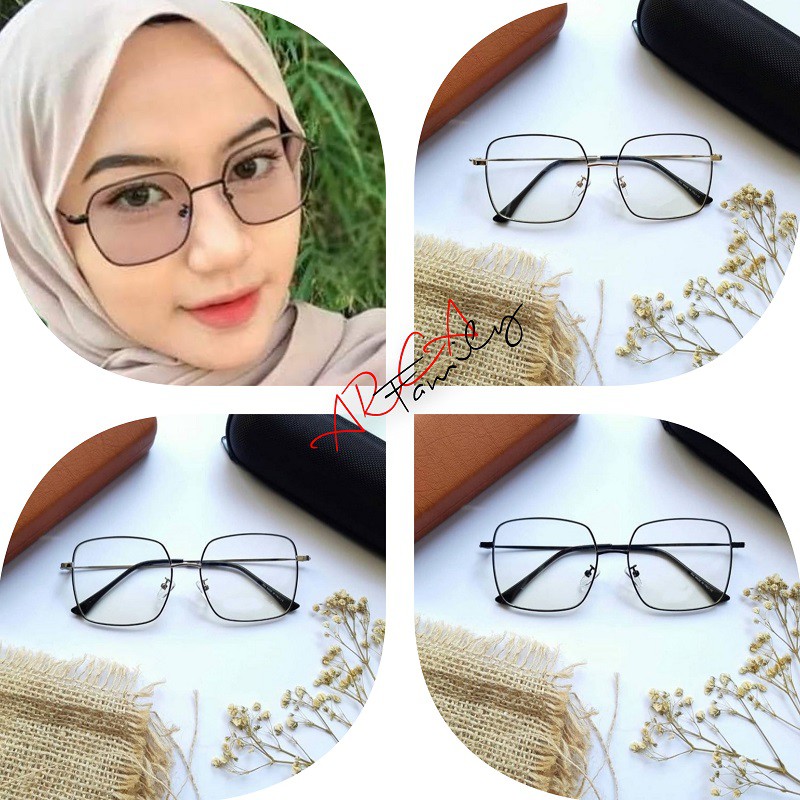 KACAMATA FHOTOCROMIC KOTAK TITANIUM KOREAN NEW WANITA  PHOTOCROMIC STYLE VINTAGE