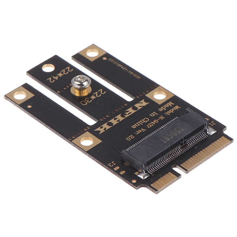 (LUCKID) Adapter m.2 NGFF Ke mini pci-e (pcie + usb) Untuk m.2 wifi bluetooth wireless