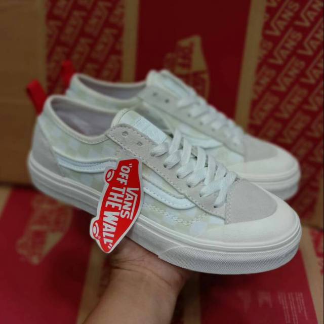 Sepatu Vans Style 36 Marshmallow Racing Red Premium High Quality