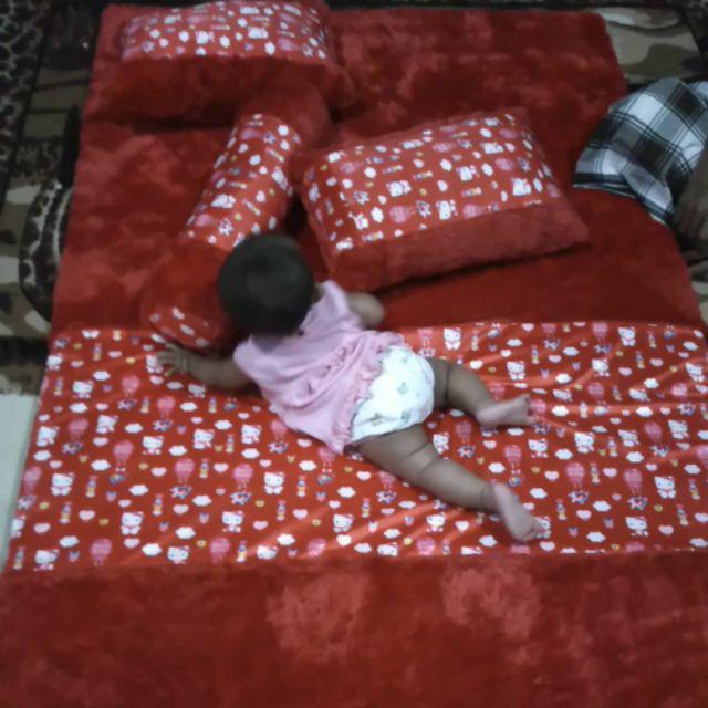 Kasur Bulu Rasfur Mbah Blangkon Uk.180x120x6cm Tebal Empuk Hello Kitty Terlaris Termurah / Surpet