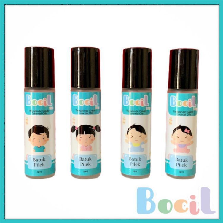 BOCIL OFFICIAL BATUK PILEK / ESSENTIAL OILS THERAPEUTIC GRADE / OBAT HERBAL OLES ALAMI BAYI DAN ANAK