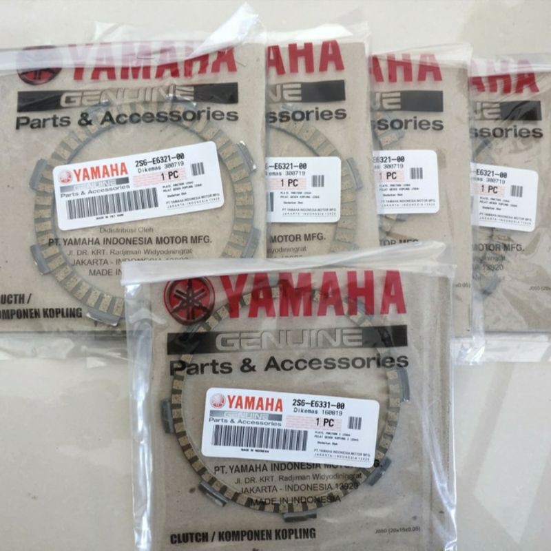 KAMPAS KOPLING JUPITER MX LAMA KODE 2008 - 2009 ASLI ORI YAMAHA 2S6 E6321 00 ( 4PCS ) &amp; 2S6 E6331 00 ( 1PCS )