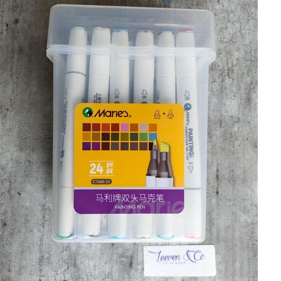 

MARIES PAINTING PEN SET 24 COLOUR With Box