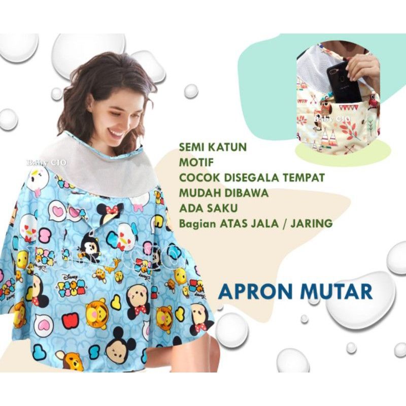 apron menyusui motif melingkar