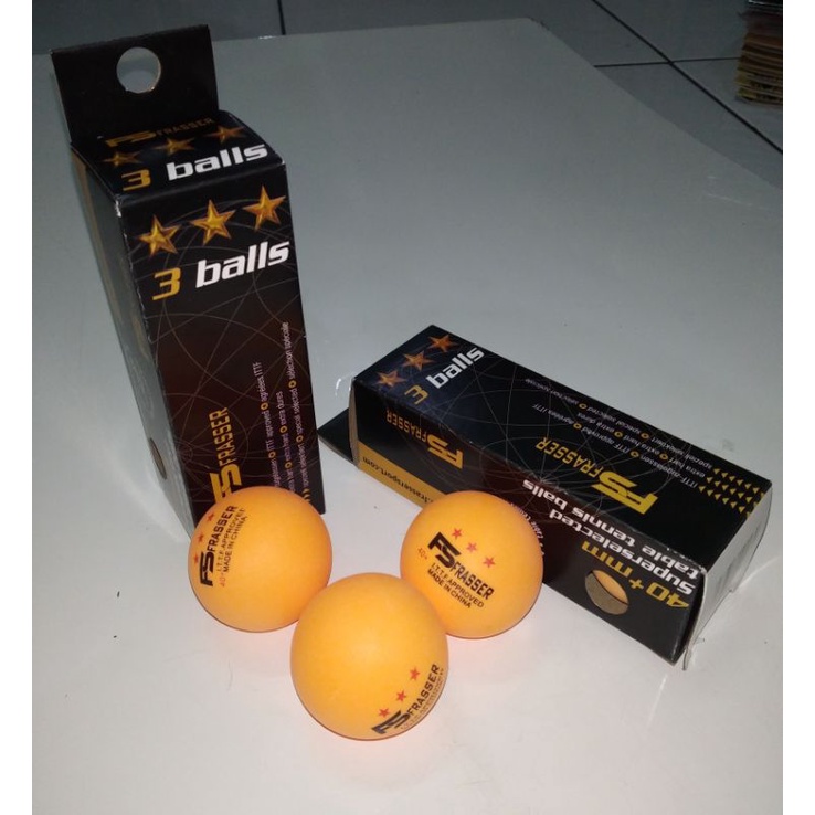 BOLA PINGPONG/BOLA TENIS MEJA FRASSER 3 BINTANG  ISI 3