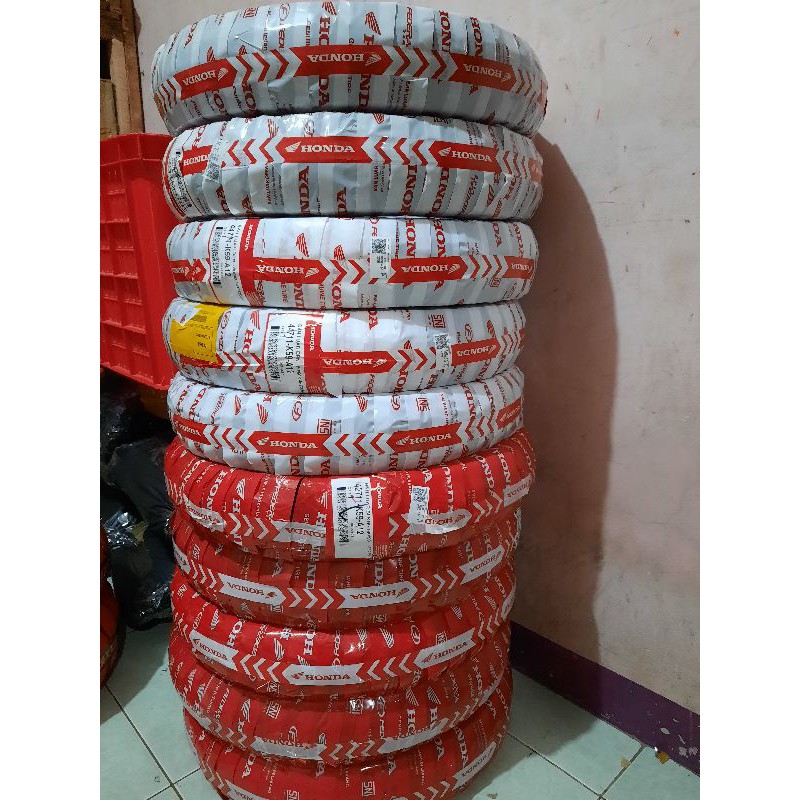 BAN HONDA depan belakang 80/90 90/90 Ring 14 TUBELESS MATIC BONUS PENTIL