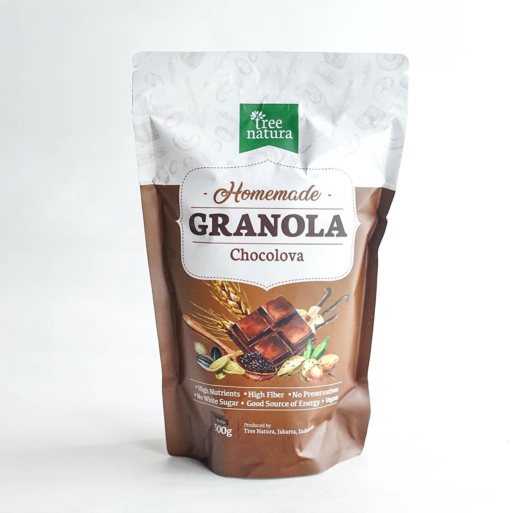 Tree Natura, Granola Chocolova 500gr (Dark Chocolate)