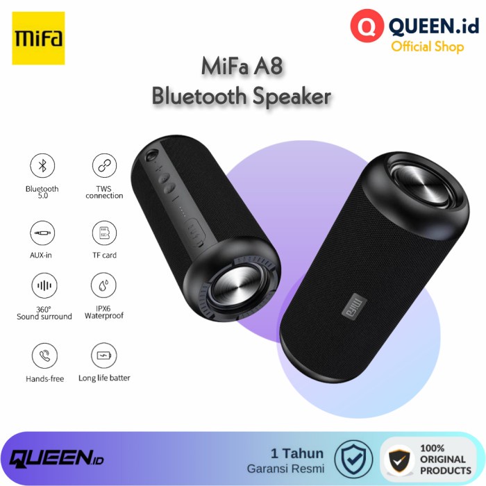 Mifa A8 Tws Bluetooth Speaker 30W Stereo Ipx6 Waterproof