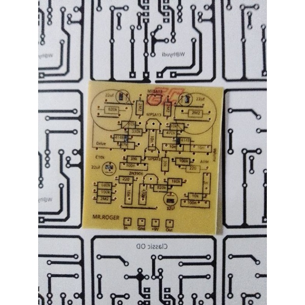 PCB EFEK GITAR FUZZ MR.ROGER