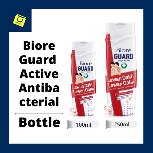 Biore Body Foam Guard Active Anti Bacterial Botol 100ml 250ml / Sabun Cair / Sabun Biore / Kao