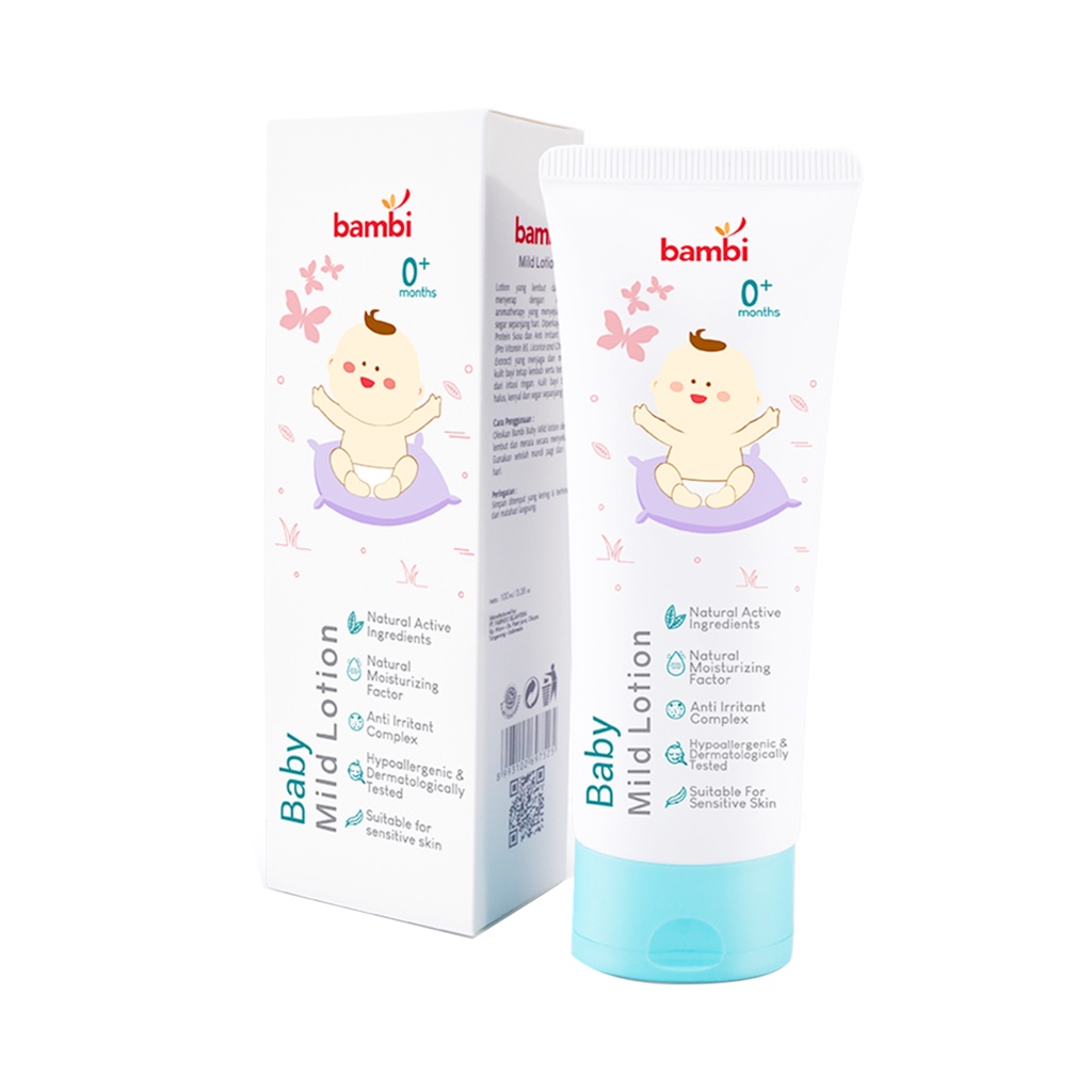 Bambi Baby Mild Lotion 100ml - Lotion Bayi