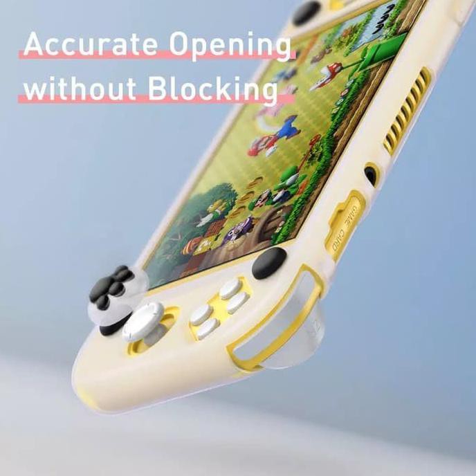 Baseus Nintendo Switch Lite Case Casing Silicone Cat Paws Design - Hitam