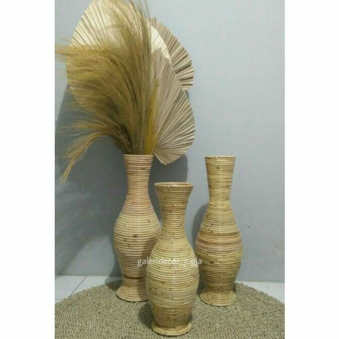 GUCI ROTAN/ VAS ROTAN/GUCI RATTAN/ GUCI ROTAN 70 CM