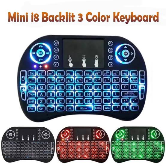 Mini Keyboard Wireless Backlit LED Murah / Mini Wireless Keyboard/ Mini Keyboard LED