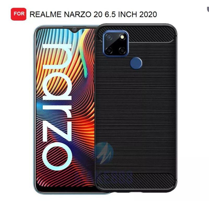Realme Narzo 20, Realme C11, Realme C15, Realme C12 Ipaky Carbon soft case slim fit karbon soft case