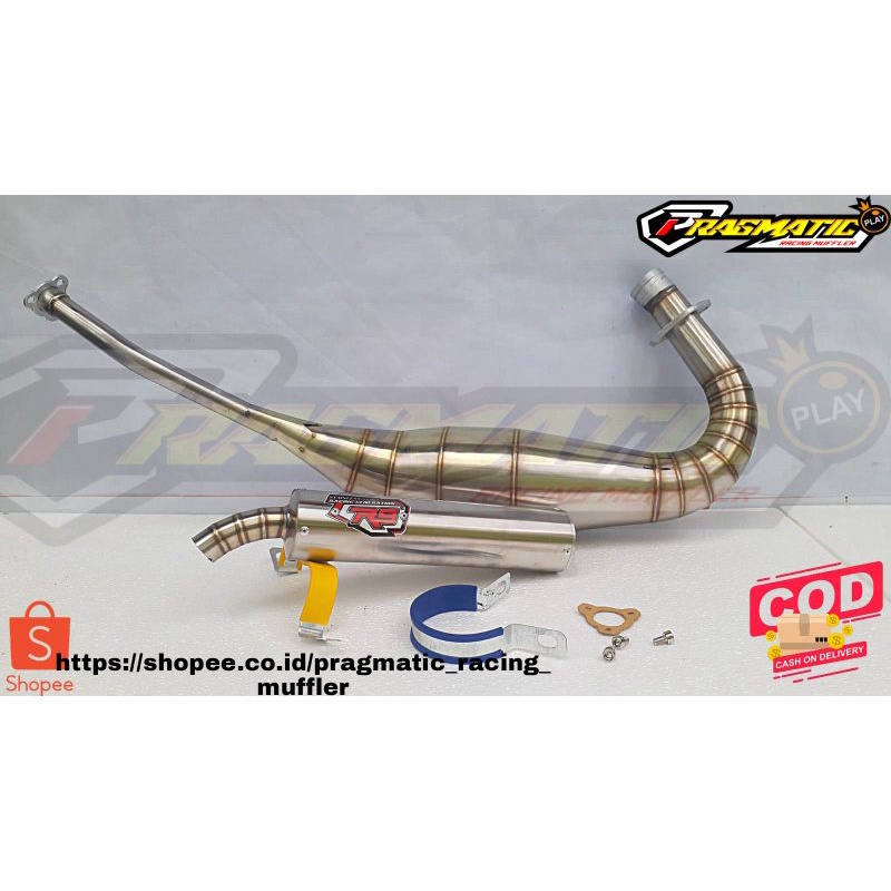 Knalpot Ninja R RR SS Fullstainless R9 Non Cobra garing kemrincing
