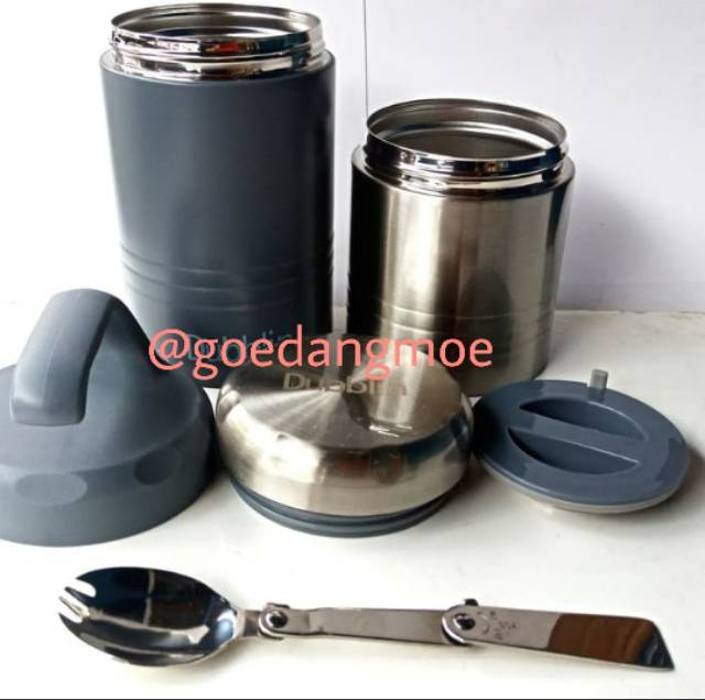 Vacuum jar termos makanan bayi 650ml / Dubblin Double Decker DBN 1813