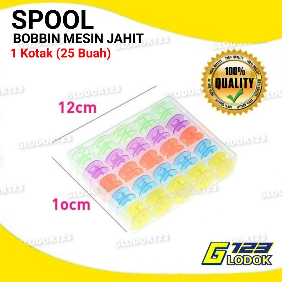 Bobbins  Spool  Bobbin Plastik Warna Warni Mesin jahit Portable