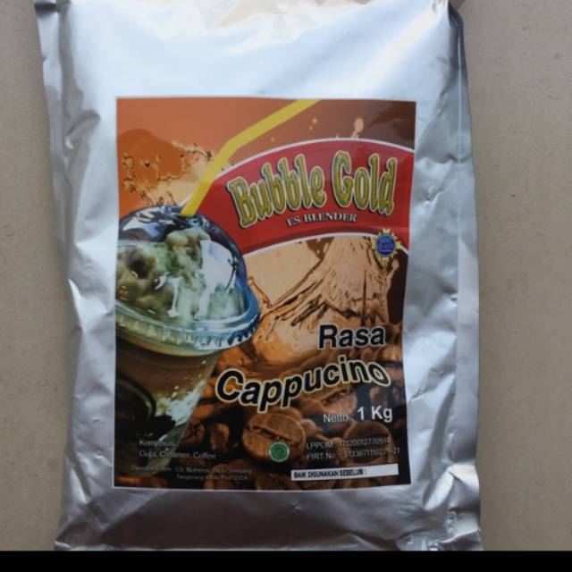 

Minuman bubuk bubble gold rasa cappucino 1kg