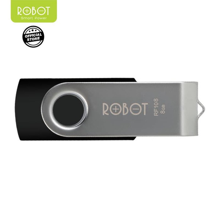 E_   Robot RF104 Flashdisk 4GB Rotatable U-Disk USB 2.0 With Package Garansi Original Resmi