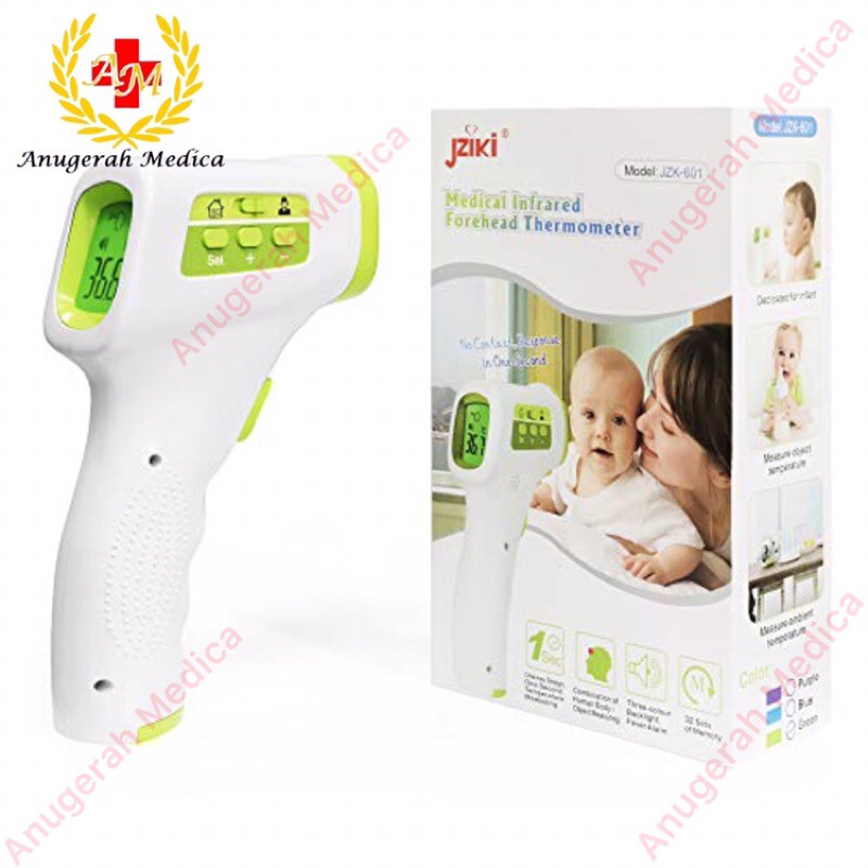 Thermo Gun Merk Jziki Thermo Meter Tembak Jziki dahi kepala