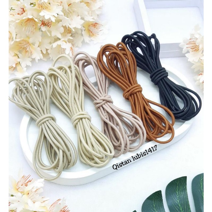 Tali elastis serian coklat 2,5 mm