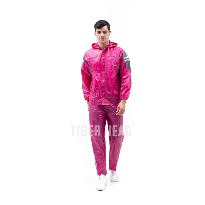 ✨ BISA COD ✨ Tiger Head Jas Hujan Setelan Stretch Axelo 68279 - maroon