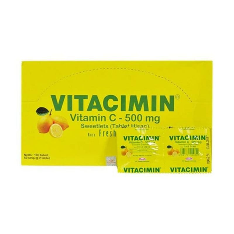 Vitacimin tablet hisap Vitamin C 500 mg strip