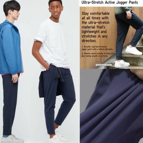 Celana jogger uniqlo sweatpants training fleece ORIGINAL