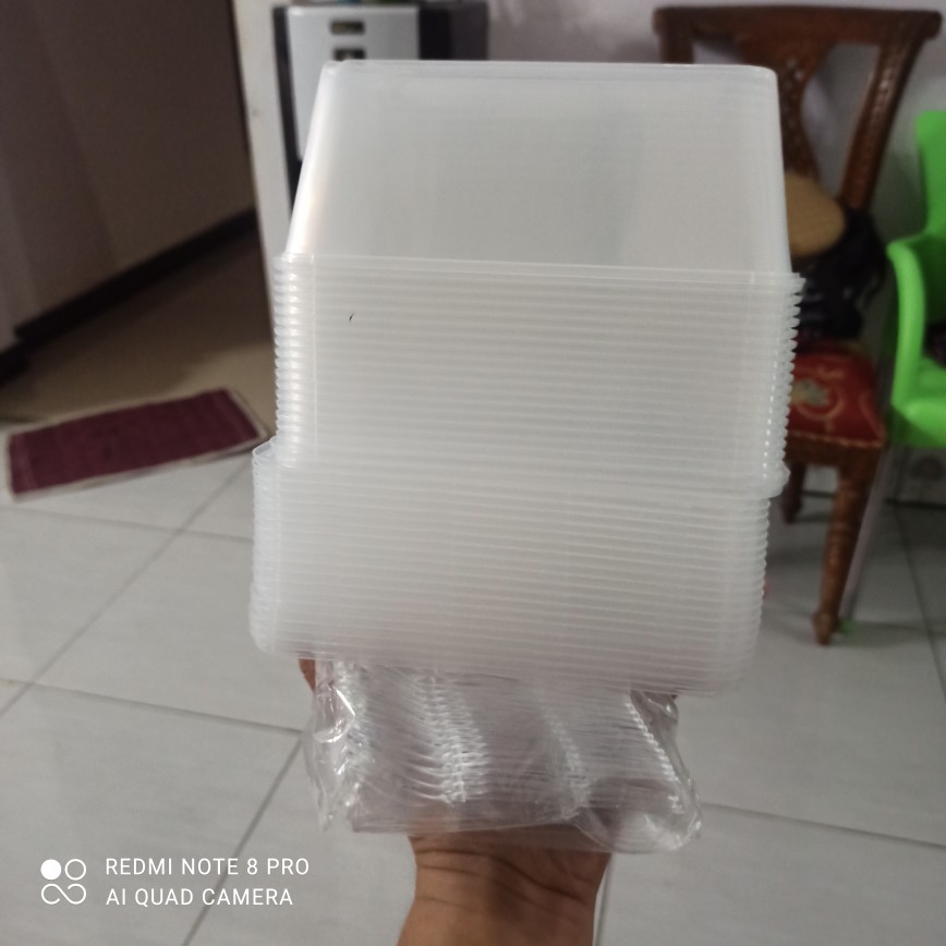 Thinwall 2000ml Sq Food Container Makanan / Kotak Makan