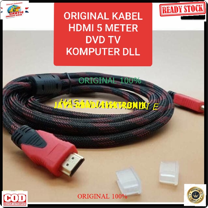 G303 KABEL HDMI 5 METER BAHAN TEBAL DAN KUAT BISA UNTUK TELEVISI PS GAME CPU MONITOR LAYAR LED FULL HD JACK MALE FEMALE LAPTOP TV GAMBAR SUARA KONEKTOR PLUG BOOT KOMPUTER SWITCH ROUTER MODEM COMPUTER INDIHOME FIRTSMEDIA